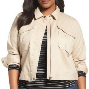 Sejour Crop Utility Twill Jacket - 16W